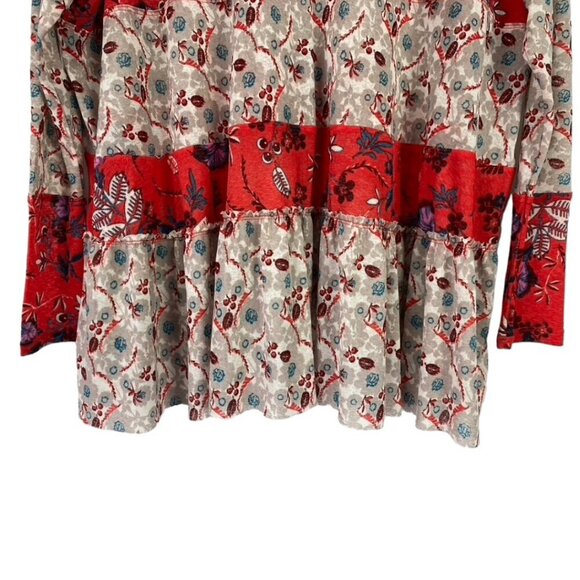 Free People Isabella Floral Cherry Tunic Top - Picture 5 of 12